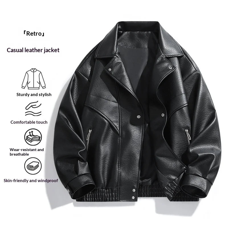 Men's Vintage PU Leather Jacket