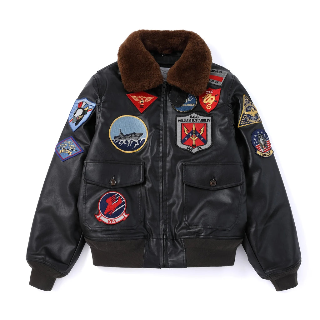 Top Gun Maverick PU Leather Flight Jacket