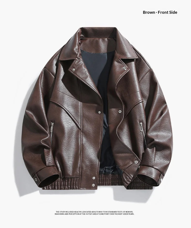 Men's Vintage PU Leather Jacket