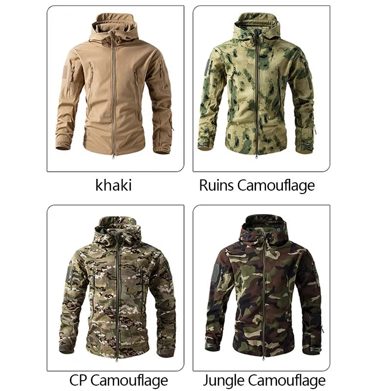 Men's Shark Skin Soft Shell Tactical Jacket